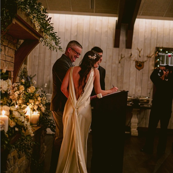 Reformation Ivory Silk Dress - Picture 5 of 6